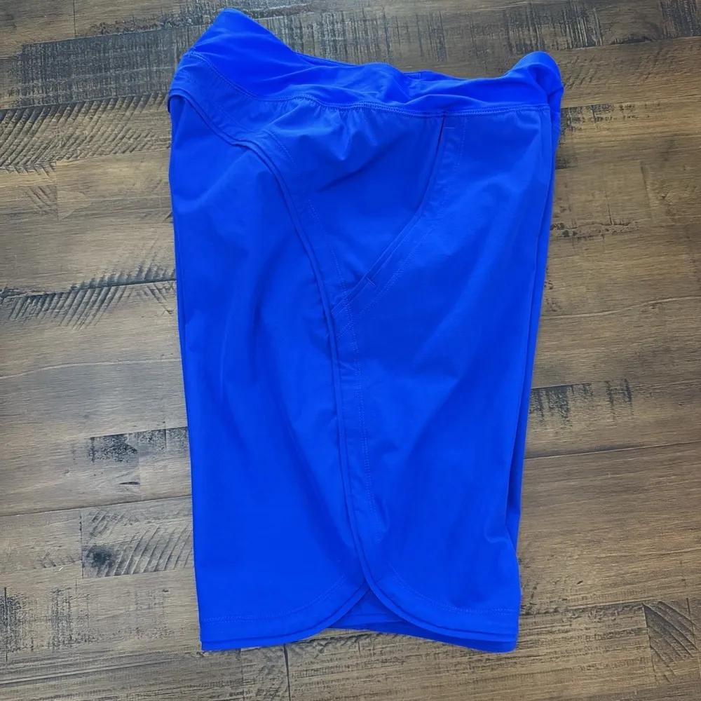 Lands End Women's Swim Short With Built In Swim Bottoms Size 2 Royal Blue - Image 5