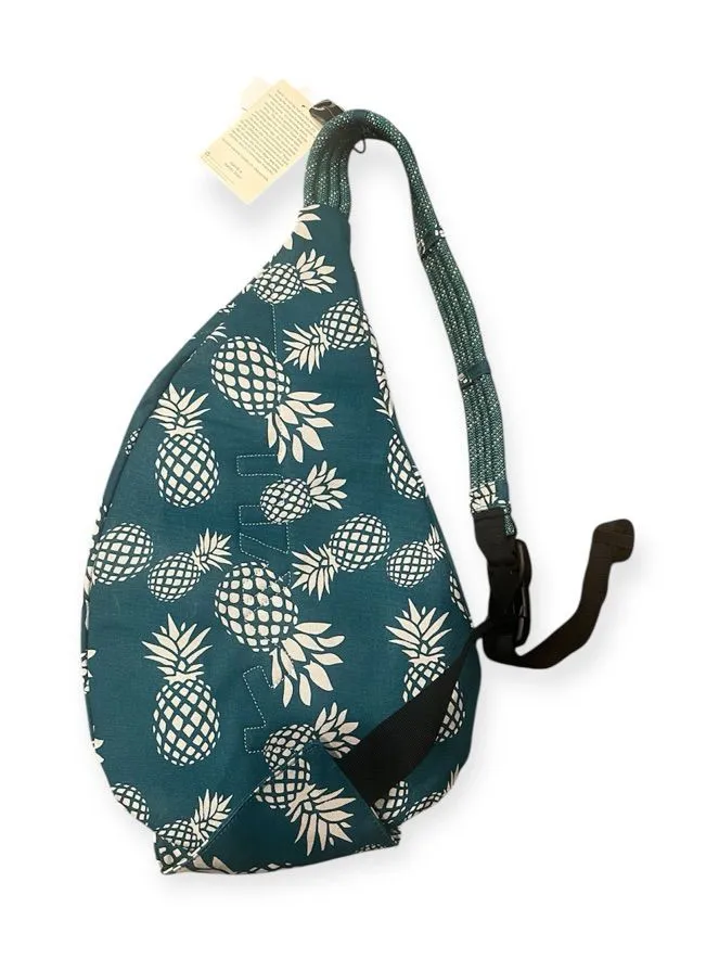 KAVU Rope Sling Backpack Pineapple Print Crossbody Bag NWT Unisex - Image 1