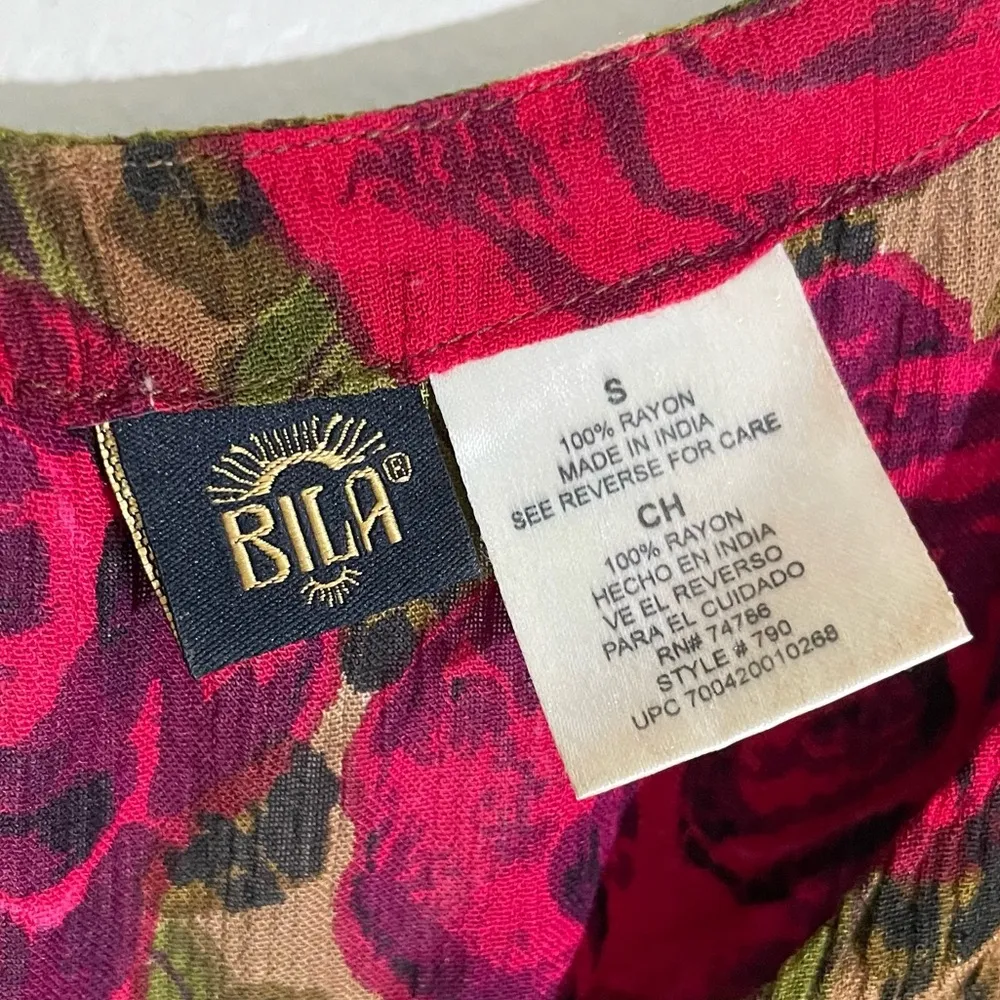 Vintage Leopard Rose Print Midi Dress Brown - Image 8