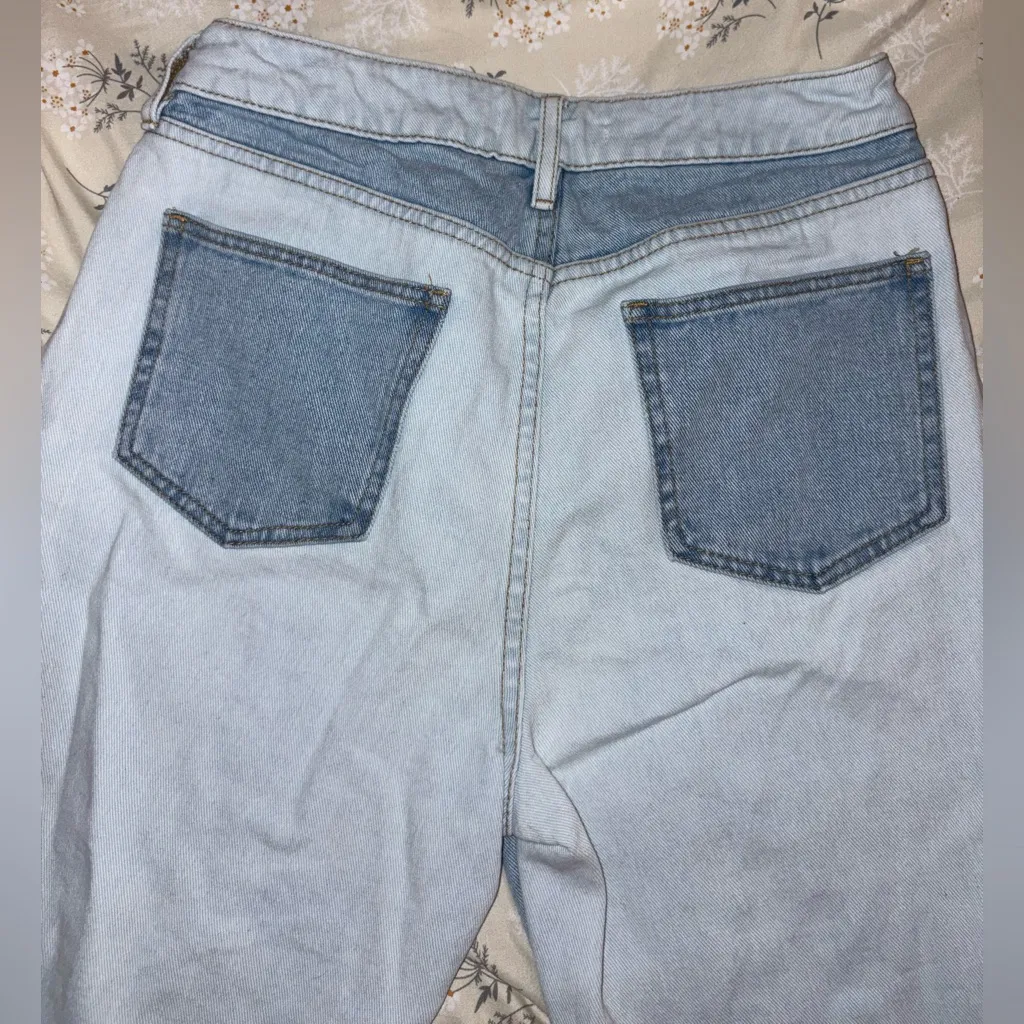 PacSun Eco Hopper Patch Mom Jeans – Size 27 (Medium Indigo) - Image 5
