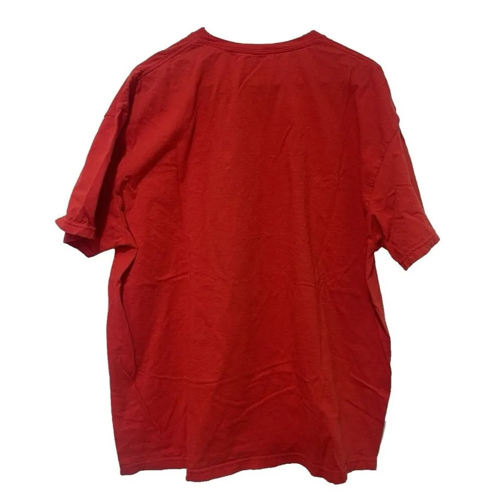 Hello Kitty Kuromi Graphic T Shirt Red Skulls Anime Size XL - Image 4