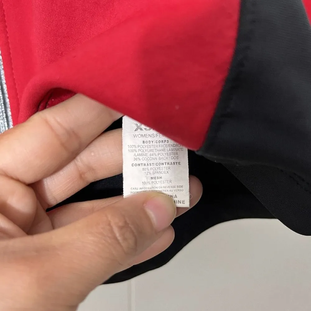 Sugoi Women's Full Zip Cycling Lightweight Jacket Red/Black Size XS Red - Image 8