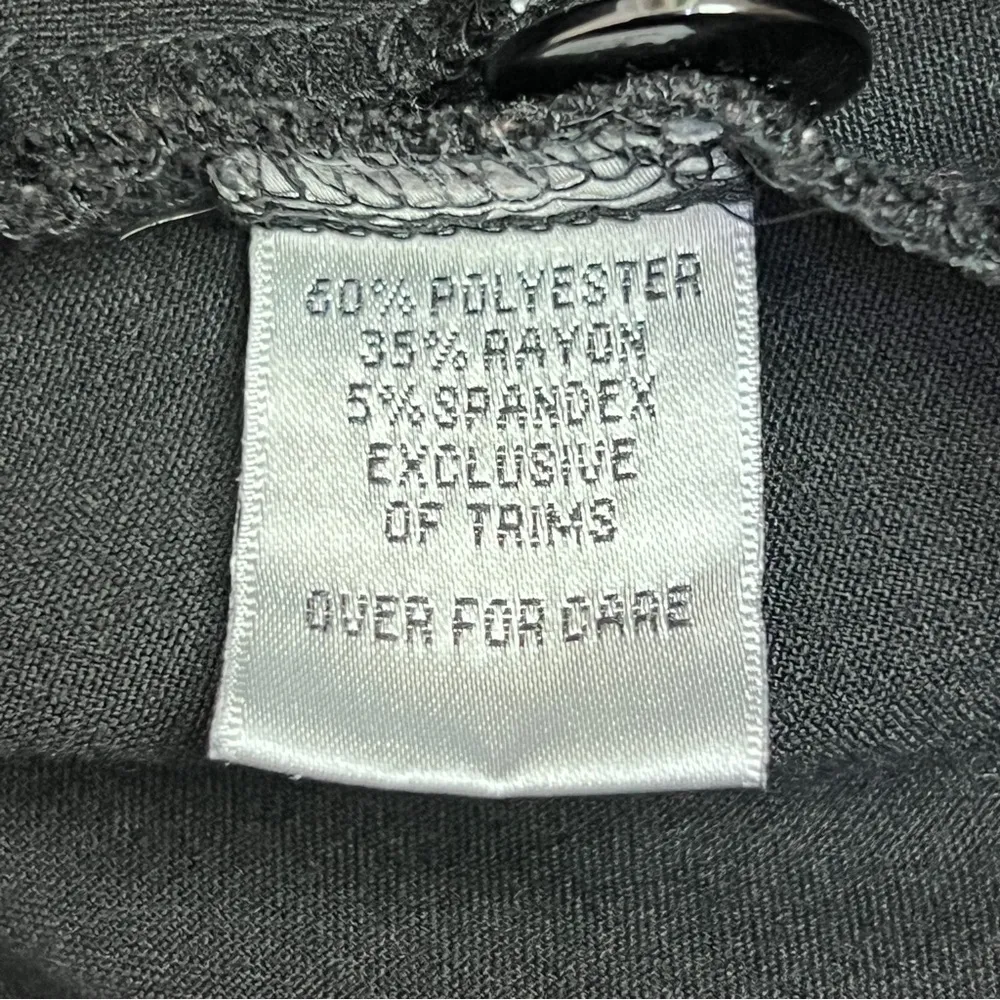 Ally B. Small 1 Button Front Long Sleeve Black Blazer w/Faux Button Cuff - Image 8