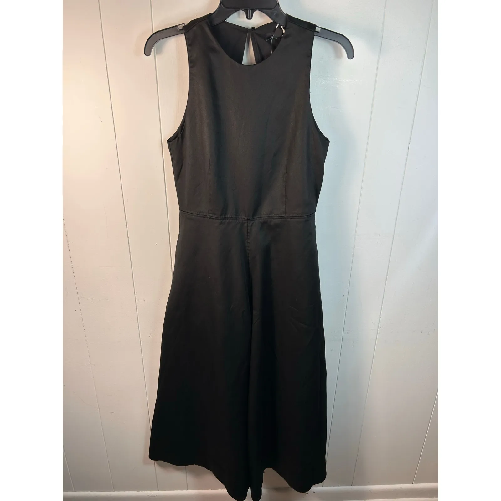 COS Black jumpsuit with Open Back and Wide Leg and adjustable waist. NWT. Size 4 - Image 2