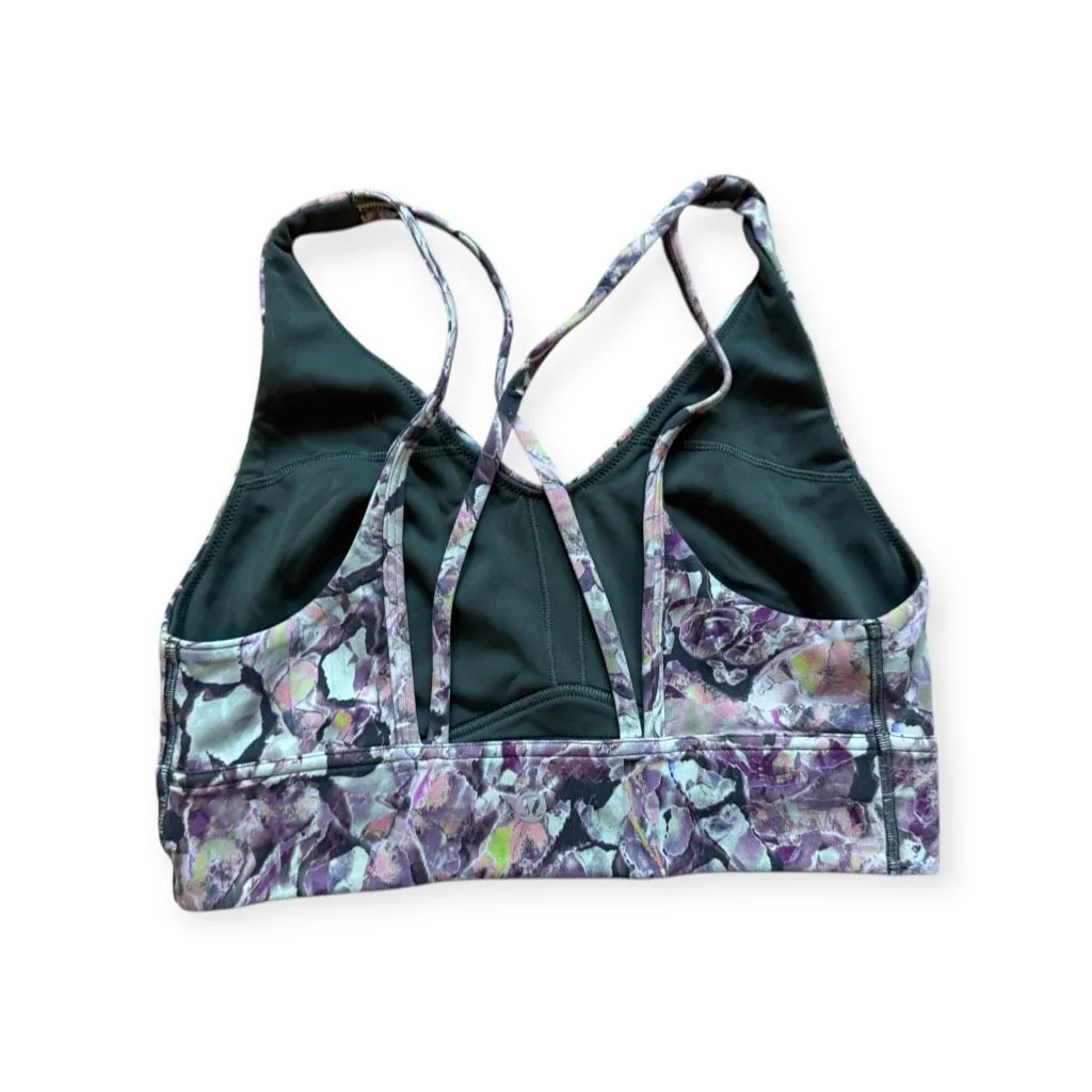 Womens Lululemon Flow Y Bra Nulu Terrazo Glaze Racerback Light Support - Sz 8 - Image 2