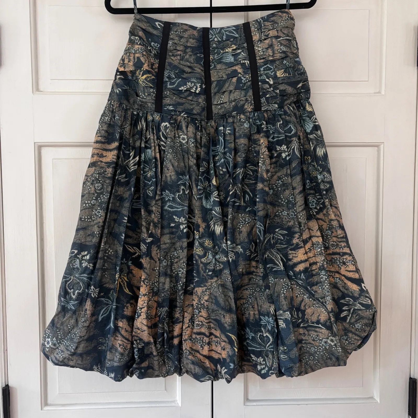 Ulla Johnson Roselani Skirt Bubble Hem Size 4 Small Midi Skirt Waimea‎ Floral - Image 11