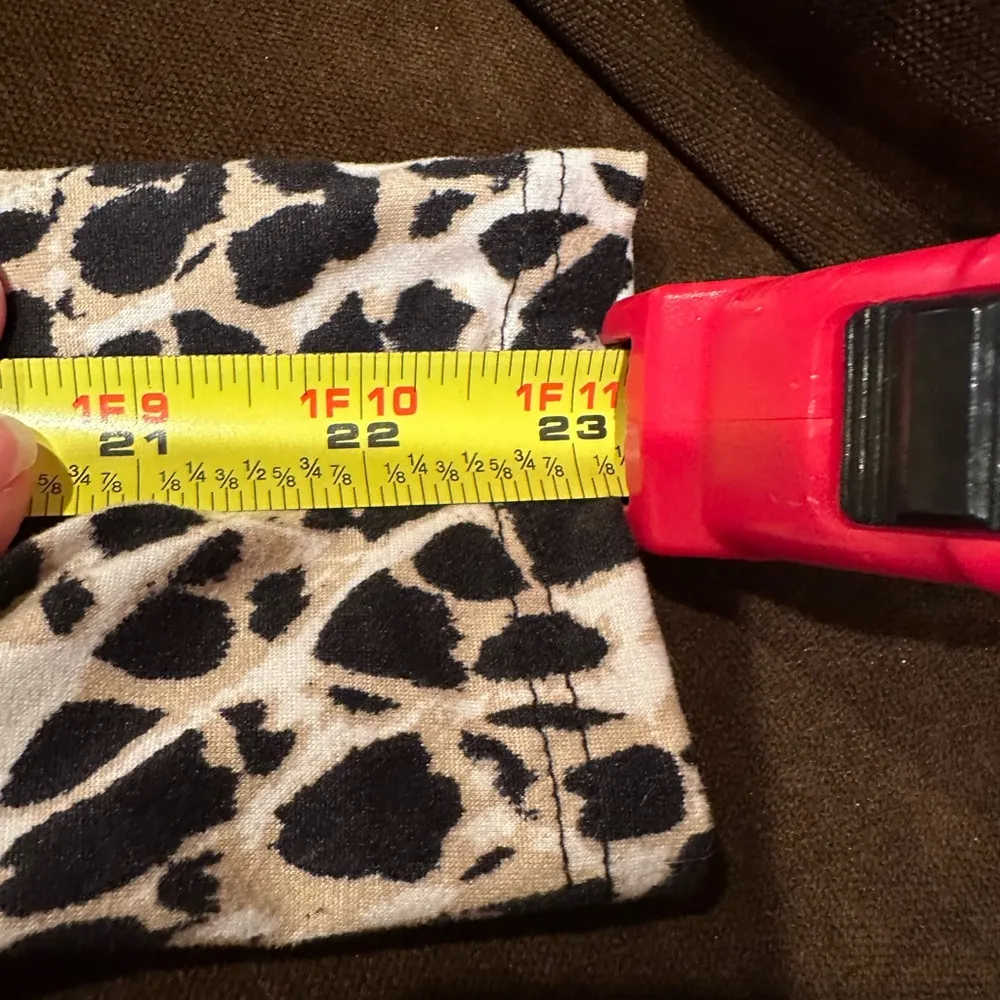 Gaze Cream White & Black Animal Print Long Sleeve Body Con Blouse Sz S - Image 9