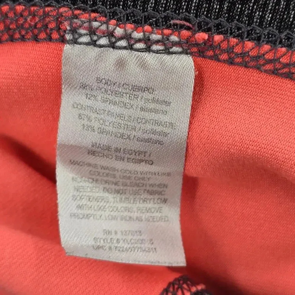 Marika Sports Gray Pink Stripe Cropped Active Legging Pant Bottoms Medium 8-10 - Image 6