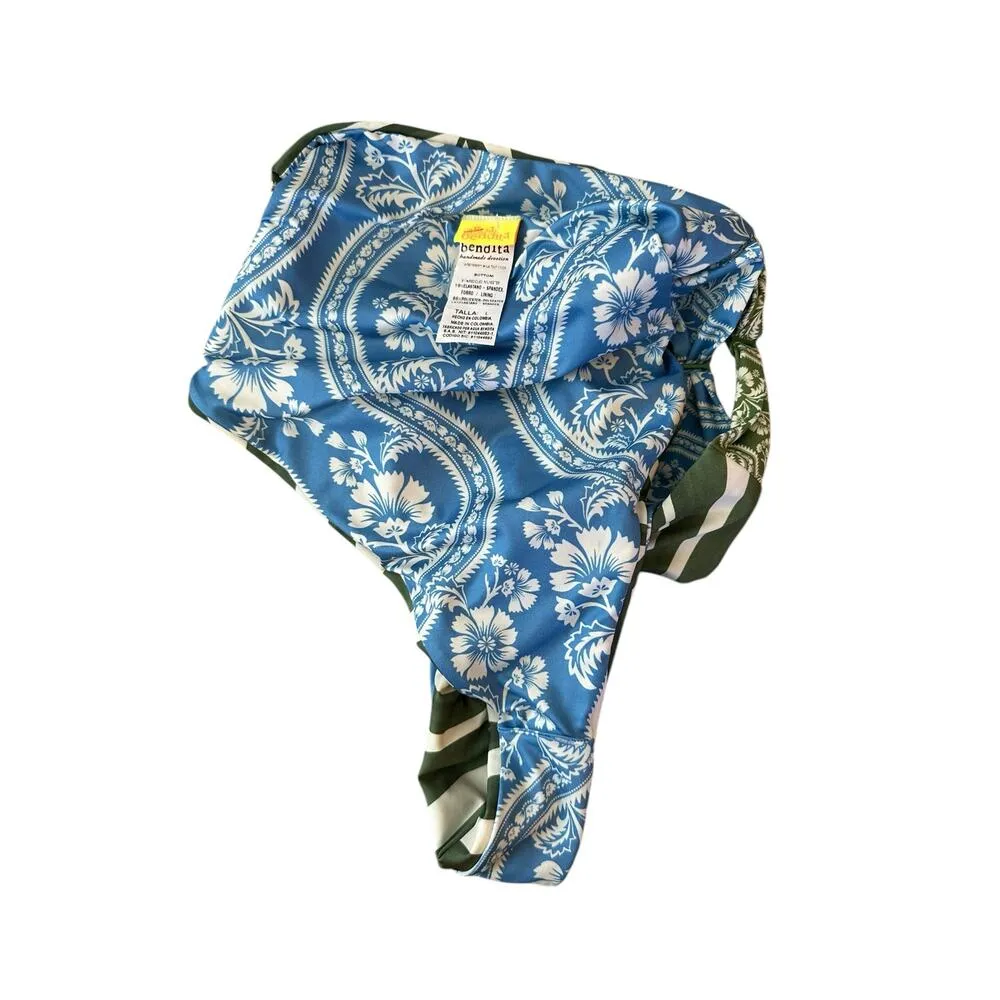 NEW Agua Bendita Willa Cut Out UPF Bikini Bottom Latin Coverage in Tout Large - Image 10