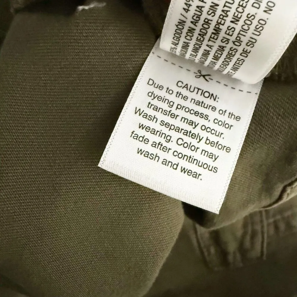 UNIVERSAL THREAD | Romper Utility Style Short Sleeve Army Olive Green | Small - Image 8