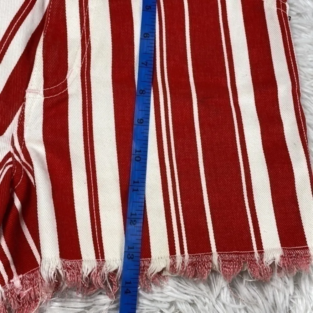 Vintage Bonjour striped high waisted shorts 3/4 Deadstock - Image 4