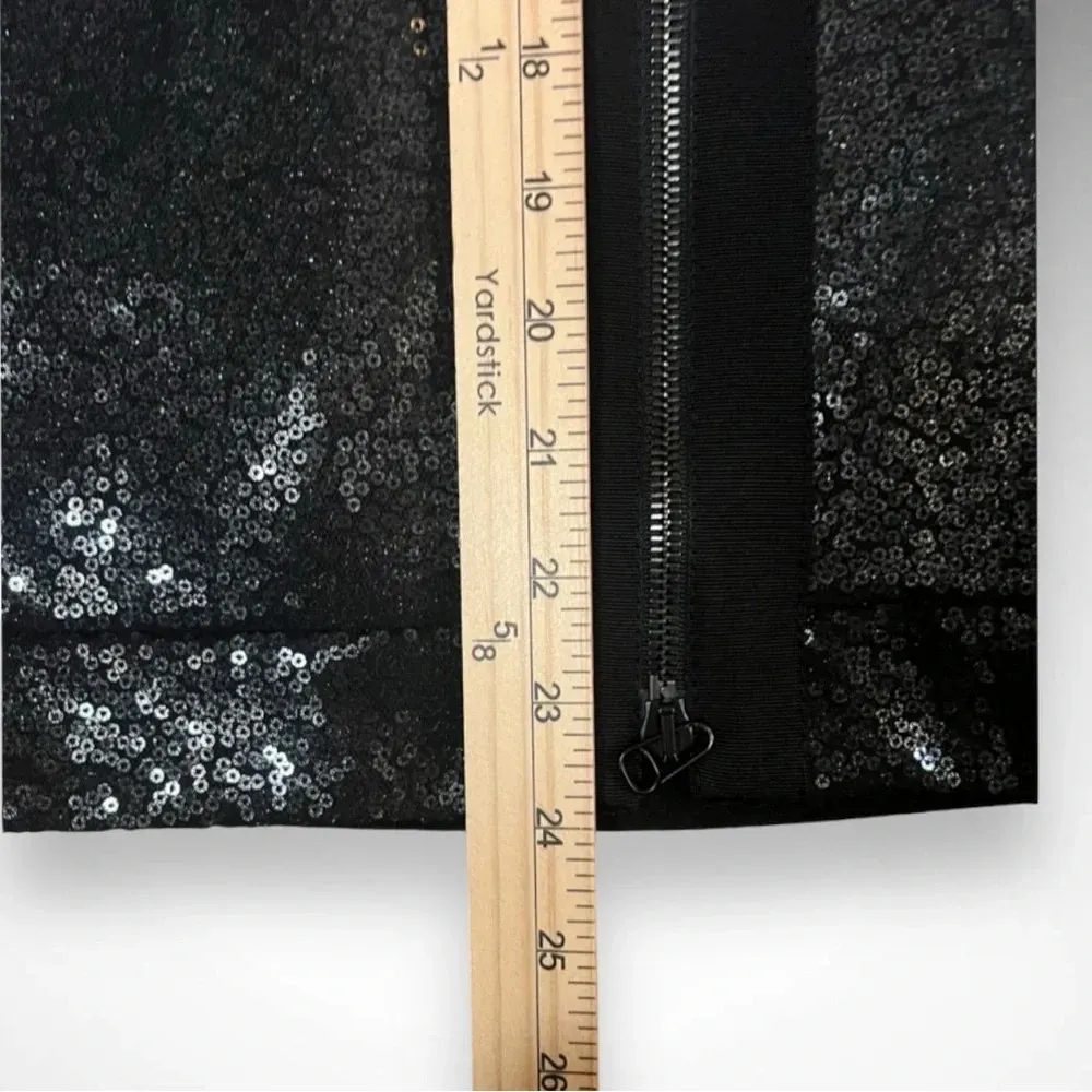 ANNETTE GORTZ Women's Black Sparkle Sequin Zip - Image 11