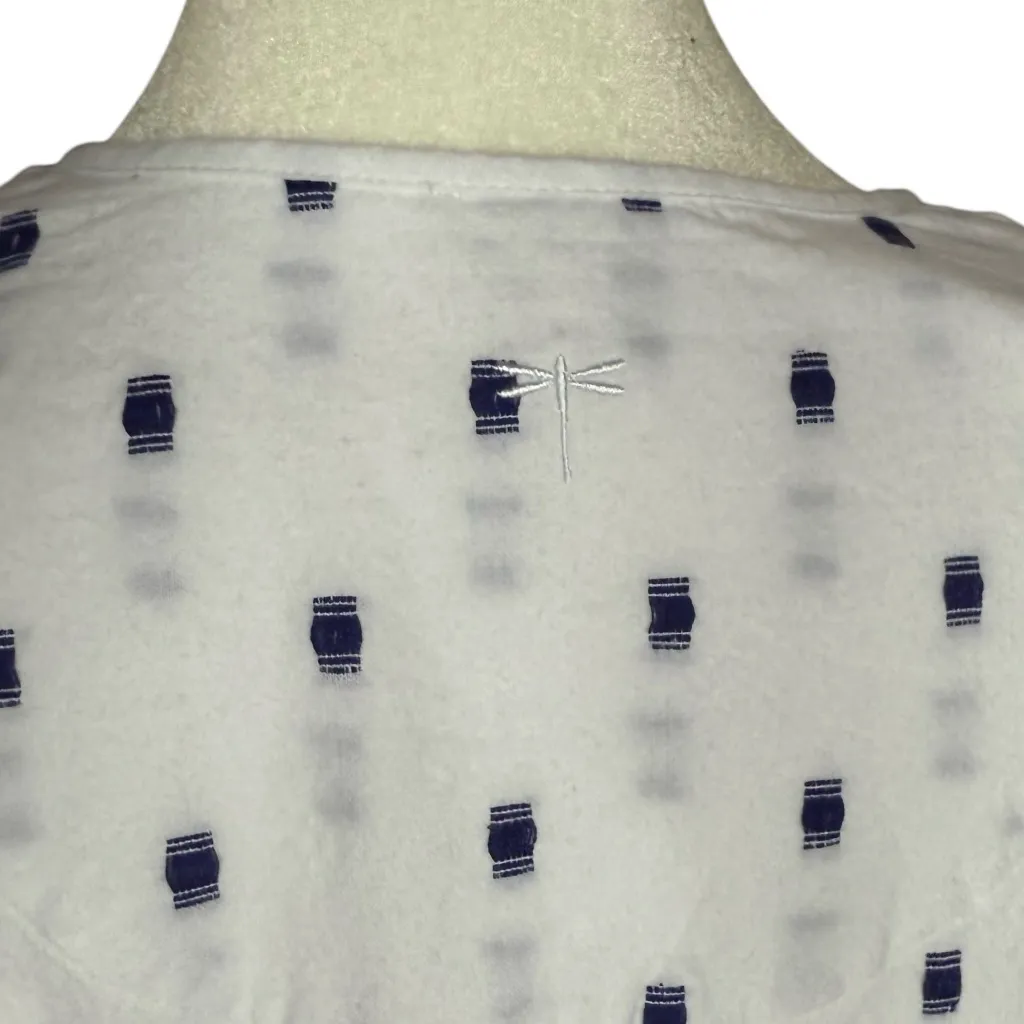 tyler boe Courtney‎ Clip Dot A Line Mini Dress Sz S Blue - Image 7