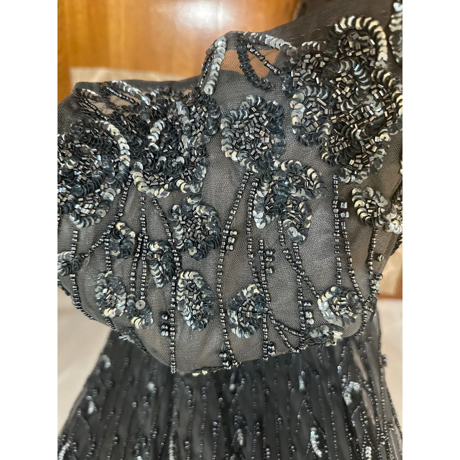 Mac Duggal Embellished Cape Sleeve Column Dress #5939 Plus Size 22 W NWT - Image 15