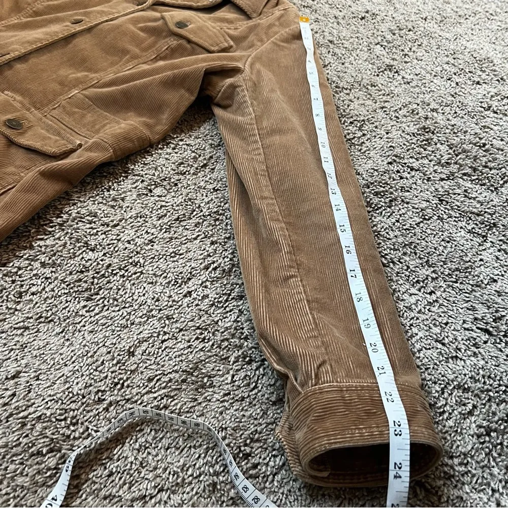 Eddie Bauer Women’s camel tan corduroy jacket. Sz petite large retro grunge coat - Image 5