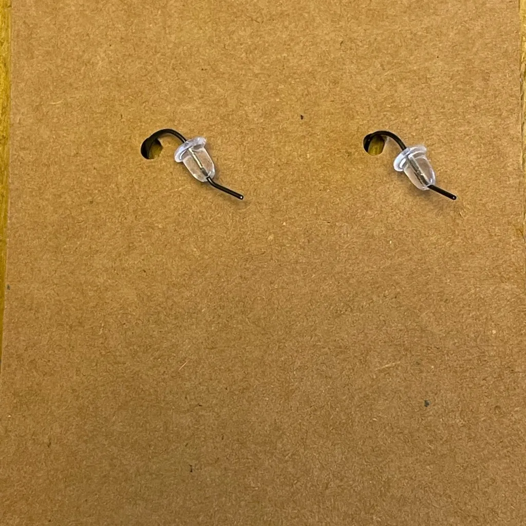 Handcrafted Dragon Faux Leather Earrings Black - Image 6