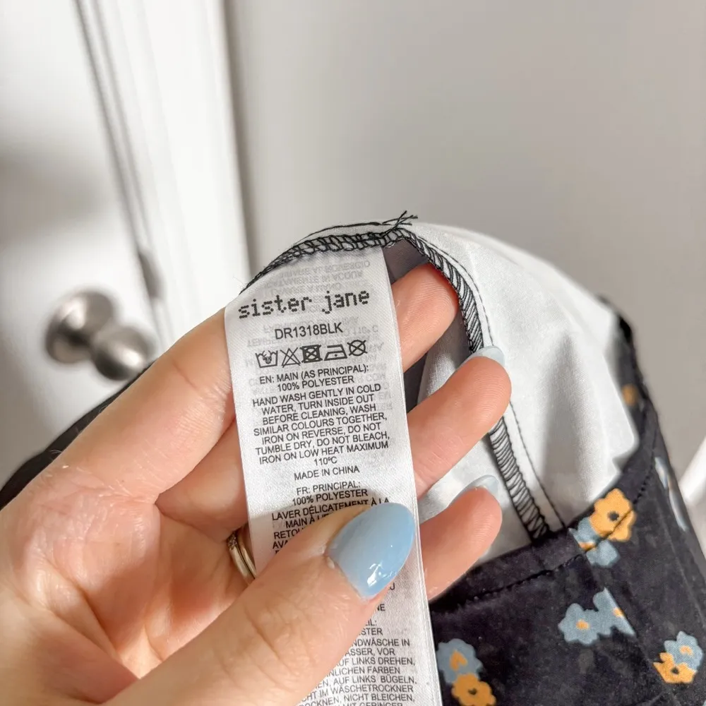 NEW Sister Jane Class Dance Midi Dress Floral Black - Image 7