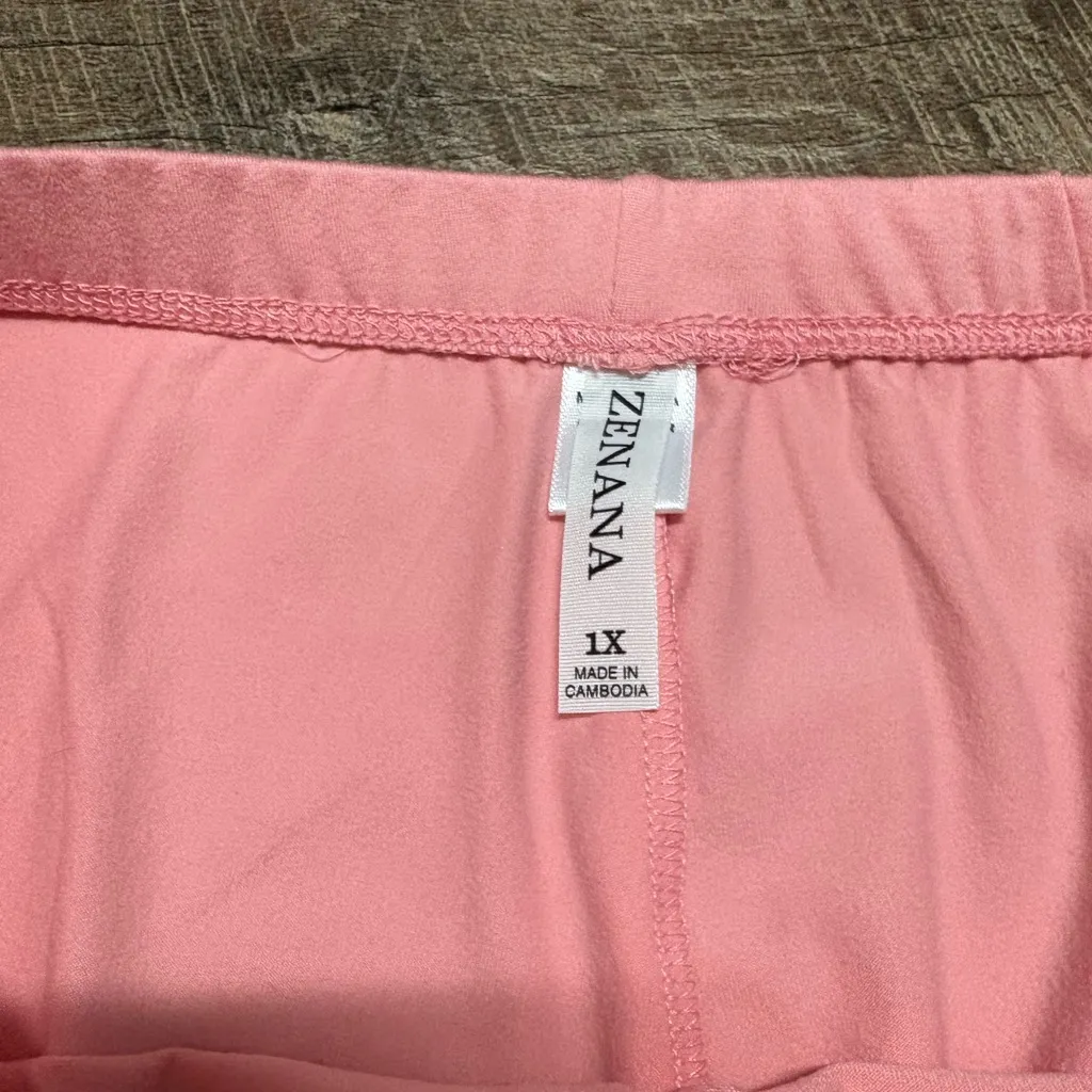 NWOT Zenana Boutique Brand Soft Pink Biker Shorts Size XL - Image 2