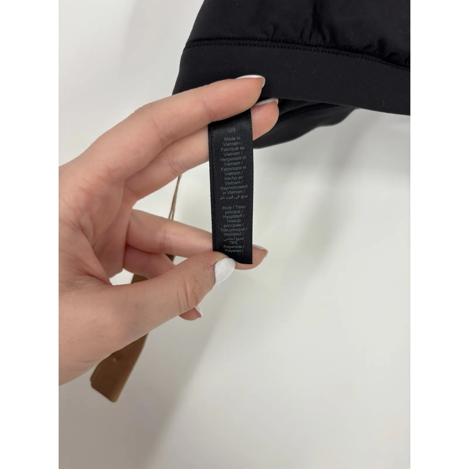 Skims Fits Everybody Triangle Bralette Onyx Black Kim Kardashian Adjustable Large - Image 4