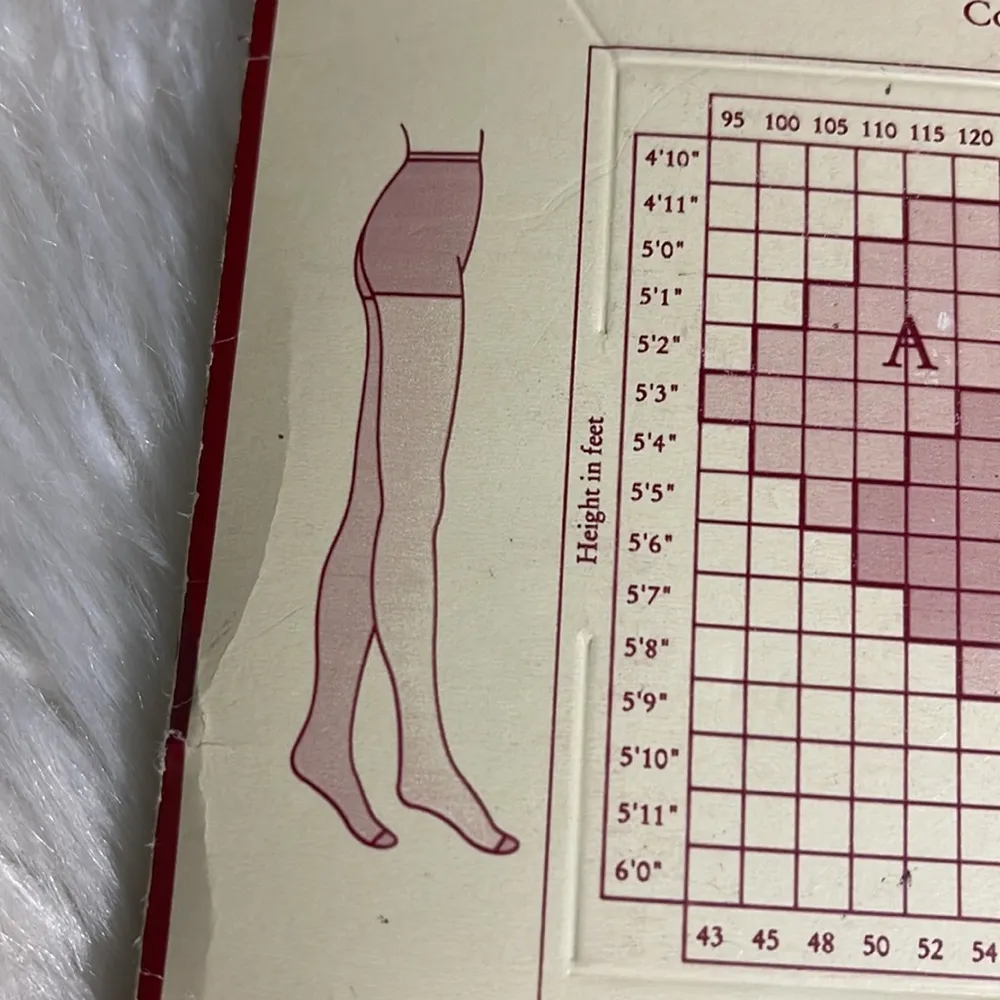 Hanes Alive Vintage Full Support Control Top Pantyhose Size E Pearl New - Image 11