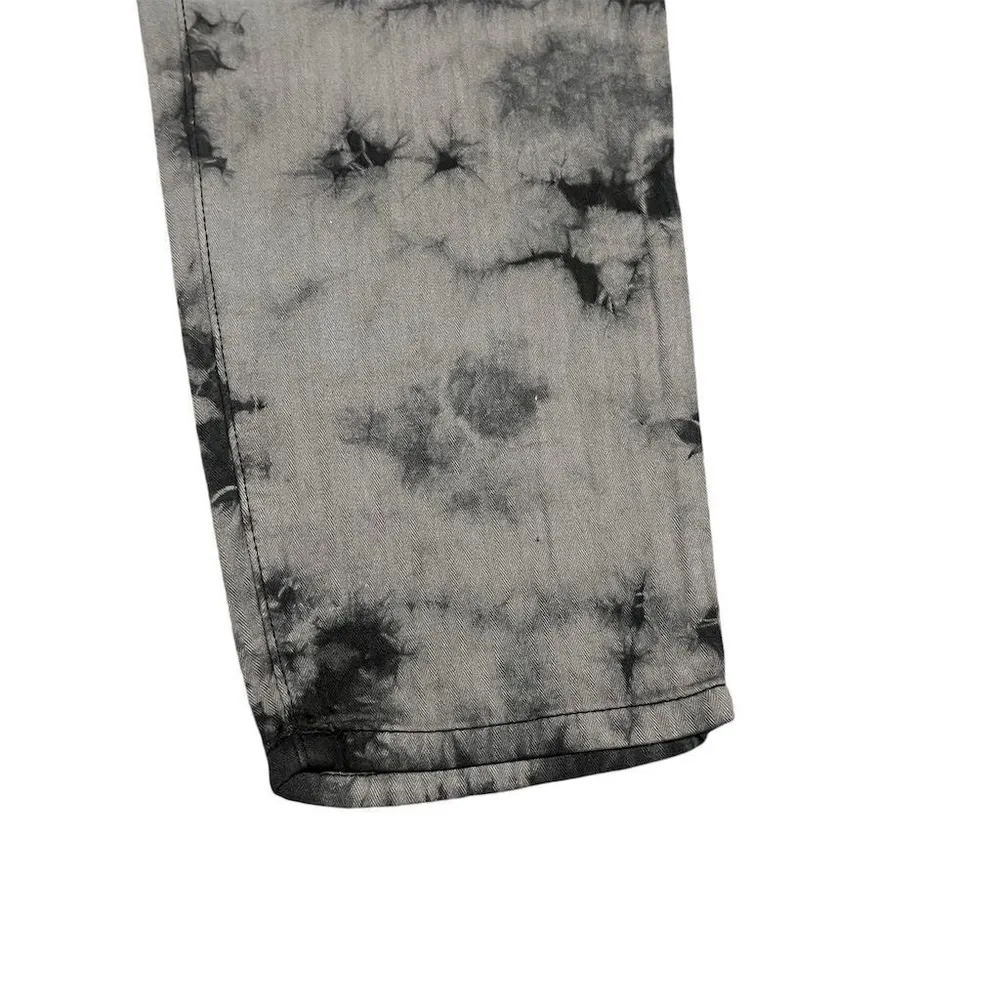 L'agence LA't Pants Women's Size 25 Black Gray Tie Dye Cropped Relaxed Fit Ankle - Image 4