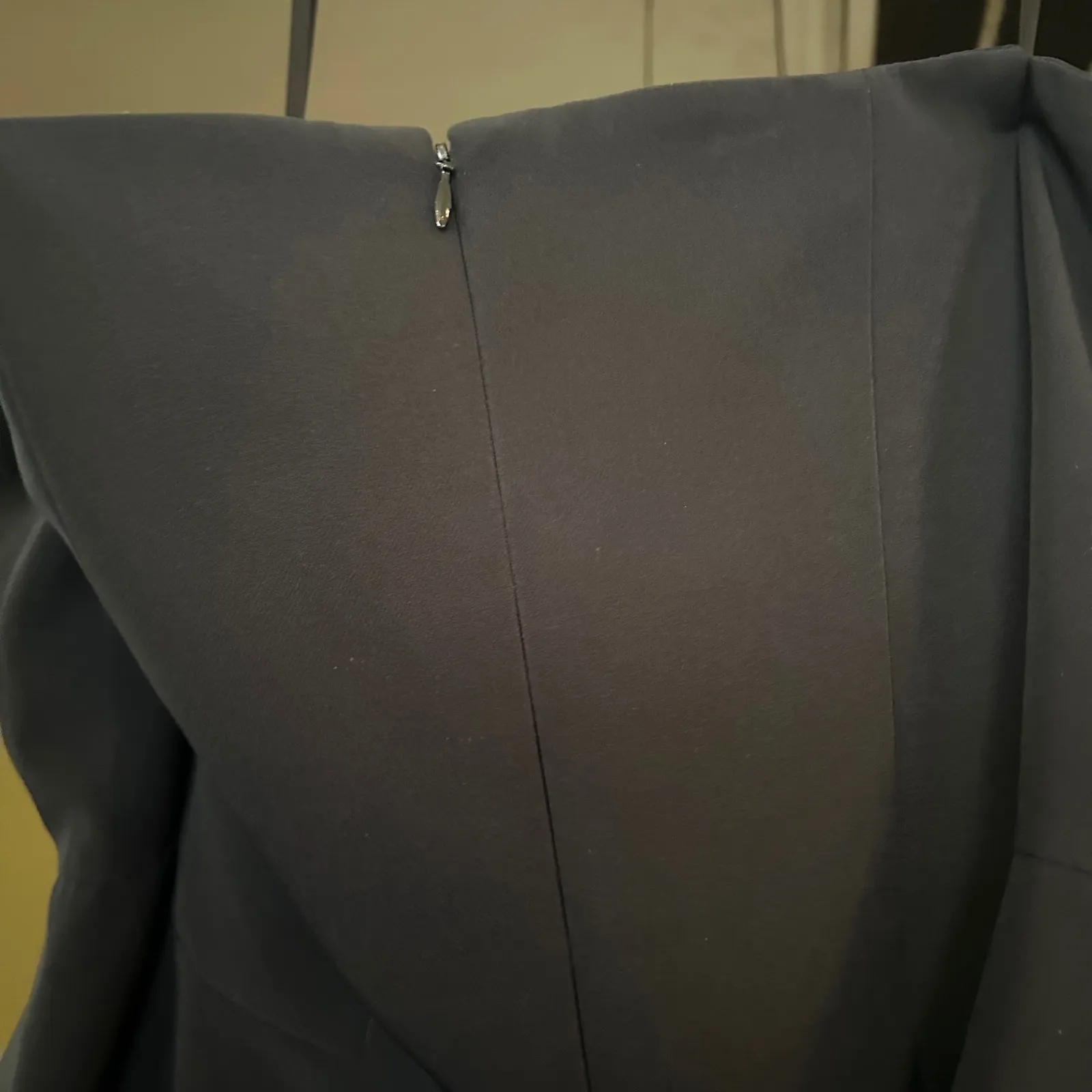 Milly Off Shoulder Bell Sleeve Cocktail Dress Little Black Dress 4 $495 Retail - Image 7