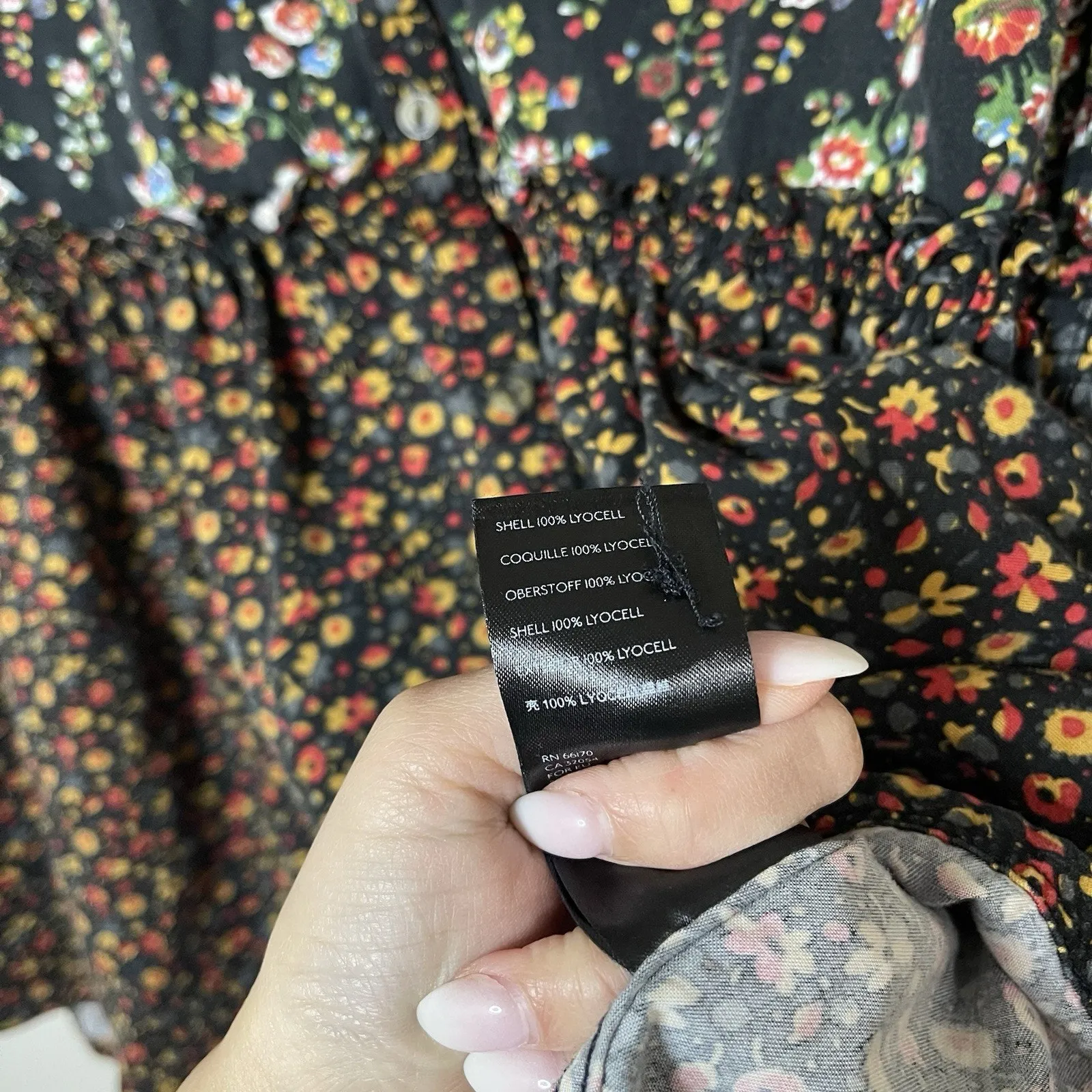 Anthropologie MAEVE marlie button front floral tunic boho dress size US 12 - Image 6