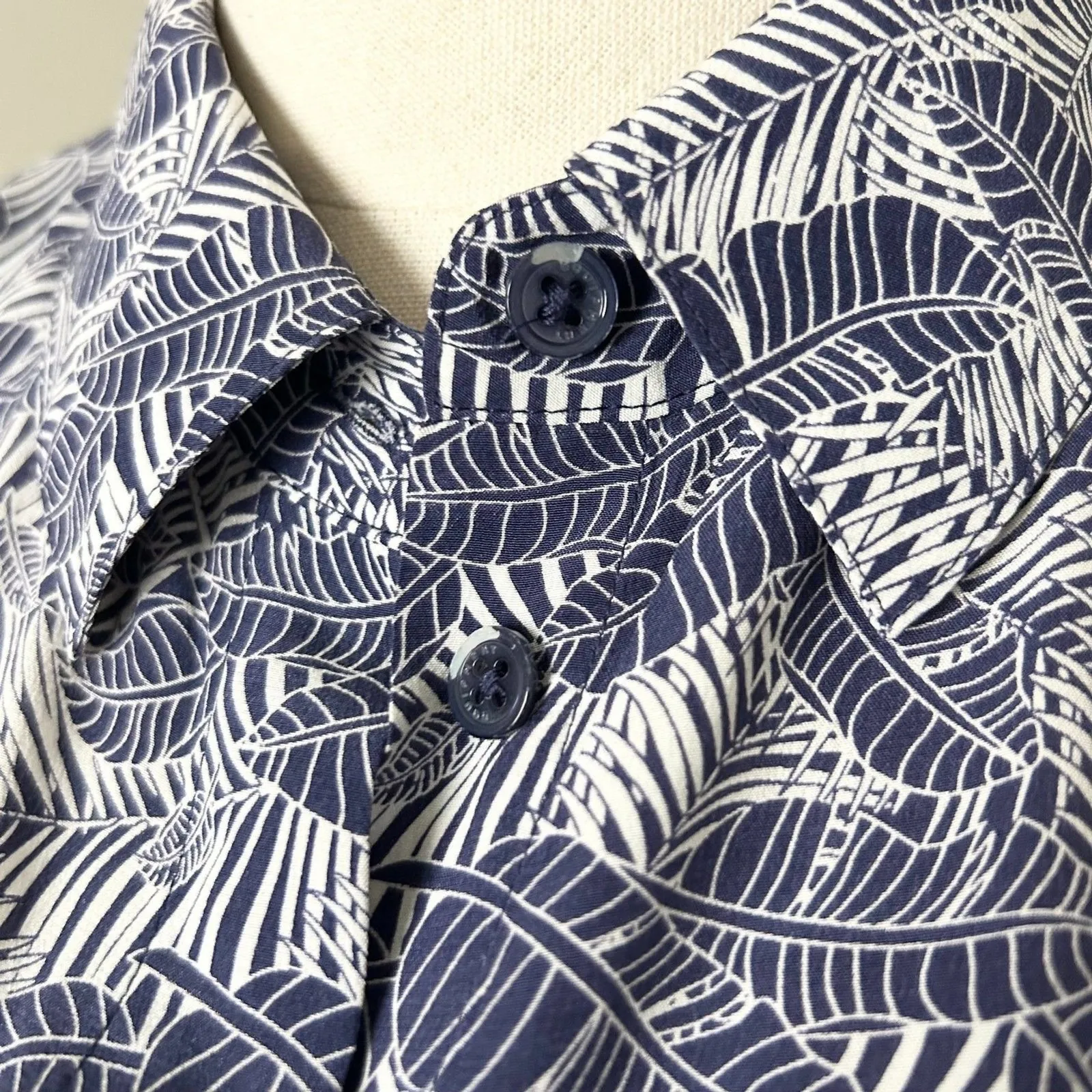 Equipment Tegan Print Silk Shirt Midi Dress in Blue Size Small - Image 5