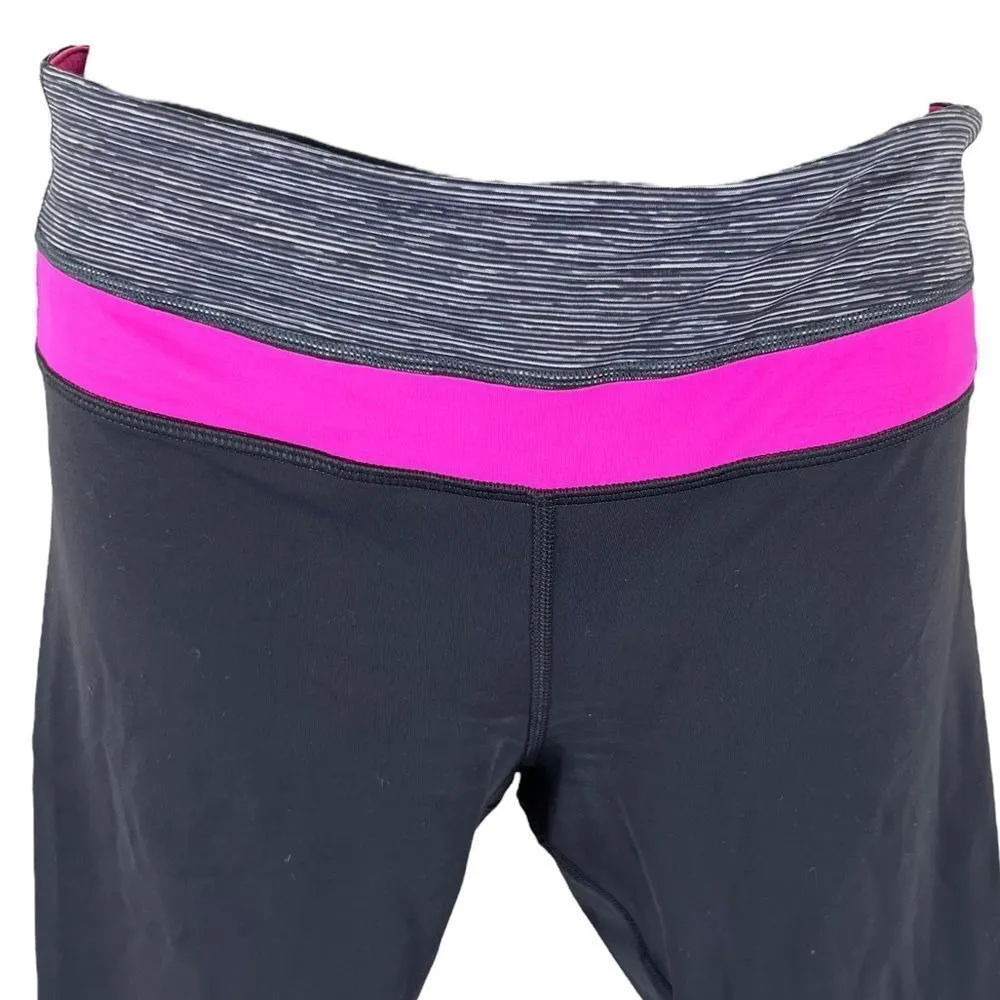 Lululemon Run Inspire Crop II Black/Wee Are From Space Black Combo/Paris Pink 6 - Image 3