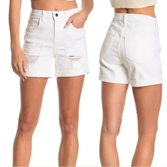 L'agence - Balboa Double roll shorts - White - Size : 24 - b15 - Image 2