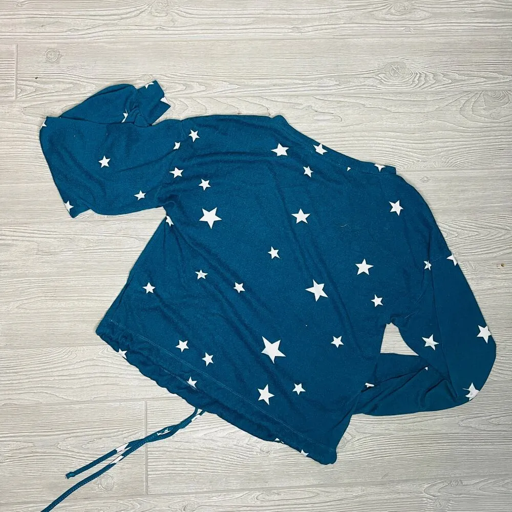 Liberty Love Blue Star Tie Long sleeve Shirt Sweater - Image 4