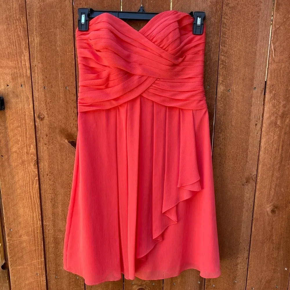 David's Bridal Strapless Dress‎ - Image 2