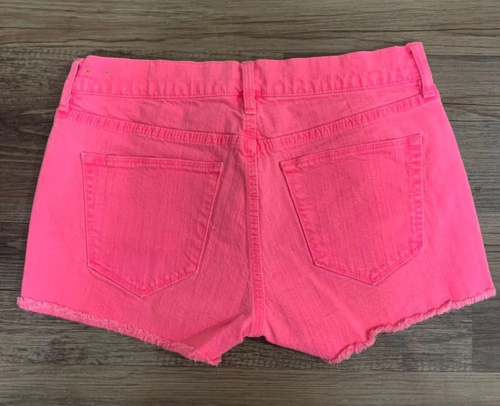 Hot Pink Denim Shorts Size 24 - Image 4