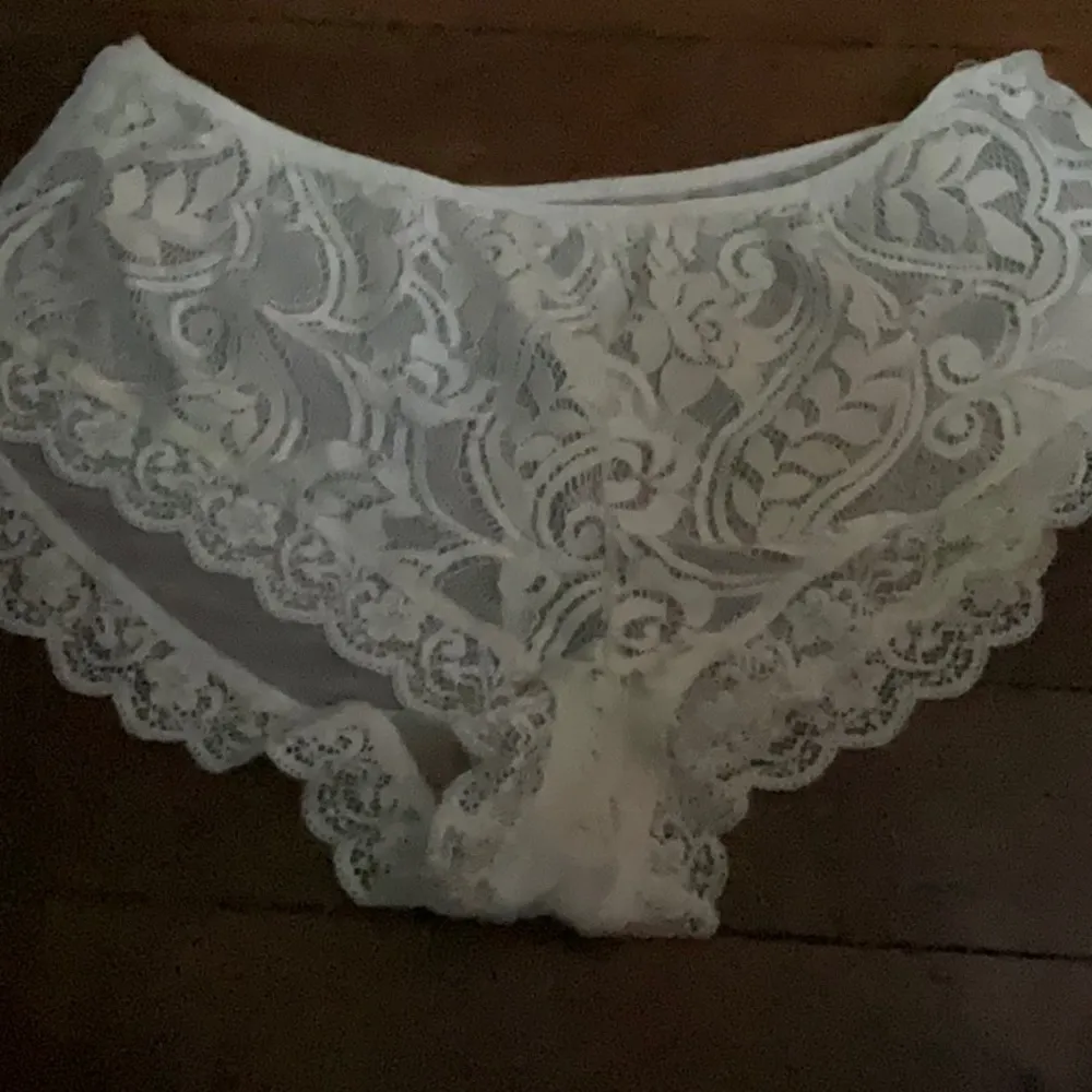 Linea Donatella White Lace Cotton Mesh Bridal Pajama Lingerie Set Sz. S - Image 5