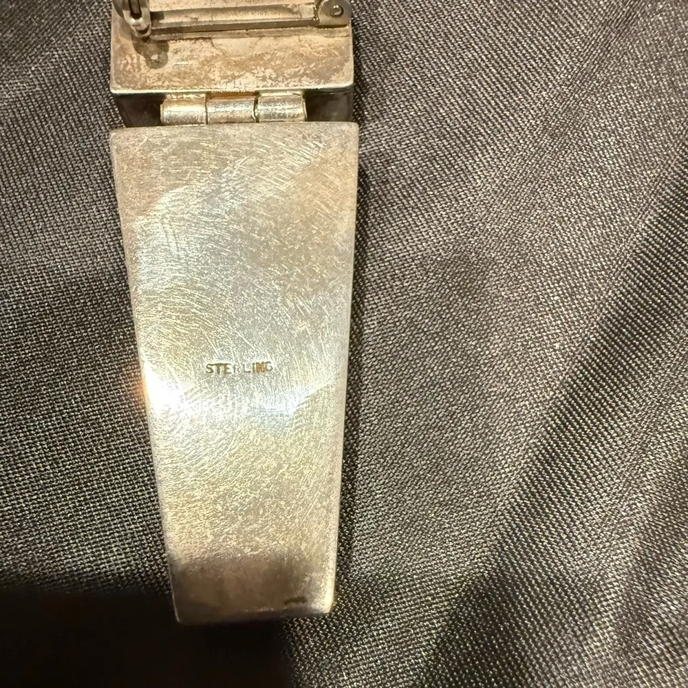 Larry M Chavez Navajo sterling High grade turquoise, Coral yei pendant Blue - Image 4