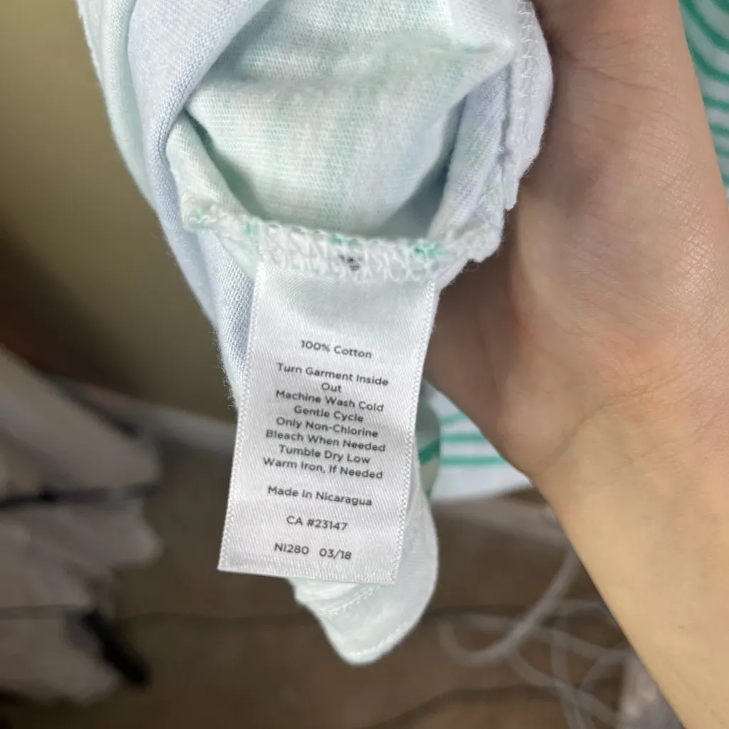 Talbots 2X Color Block Stripes 3/4 Sleeve Turquoise and Blue‎ Comfy Top Travel - Image 7