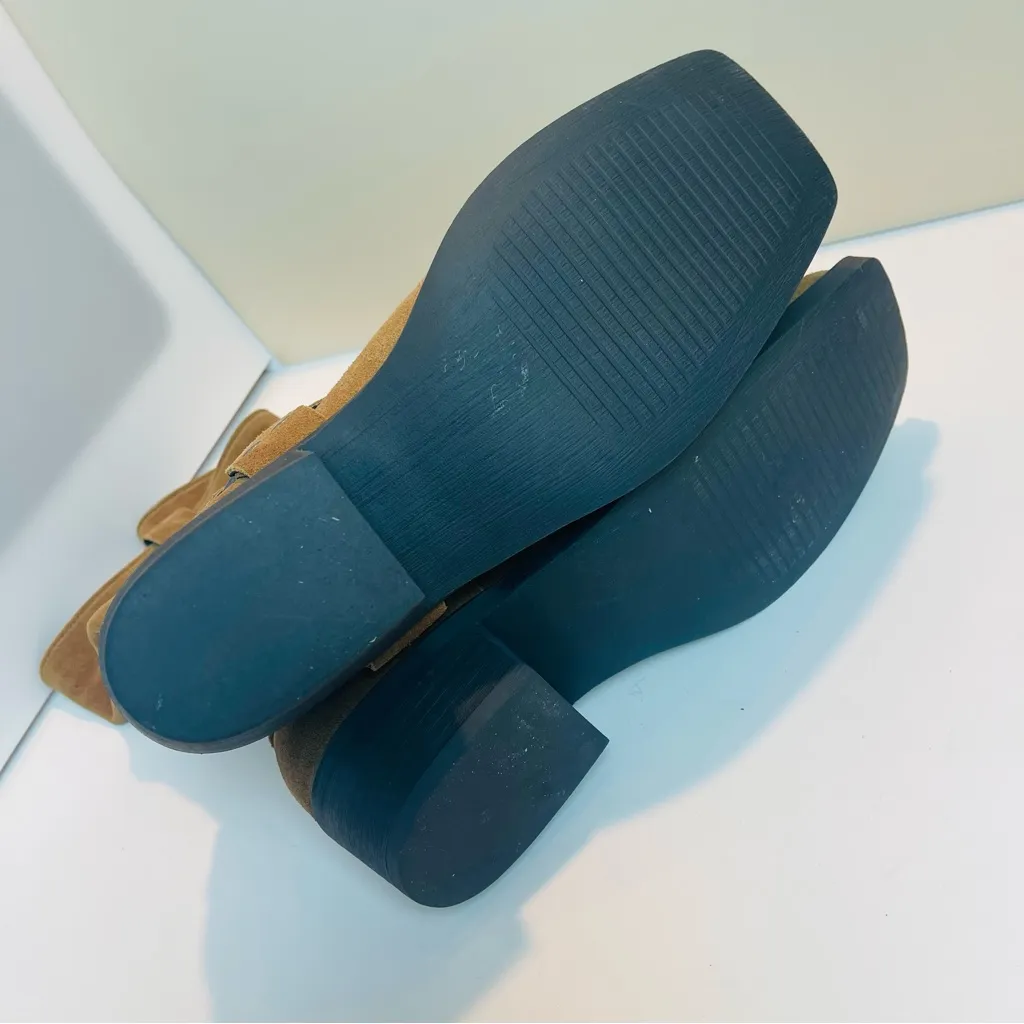 Steve Madden RUSKIN Moto boots Brown Chestnut Suede Leather country Cowgirl 8M - Image 12