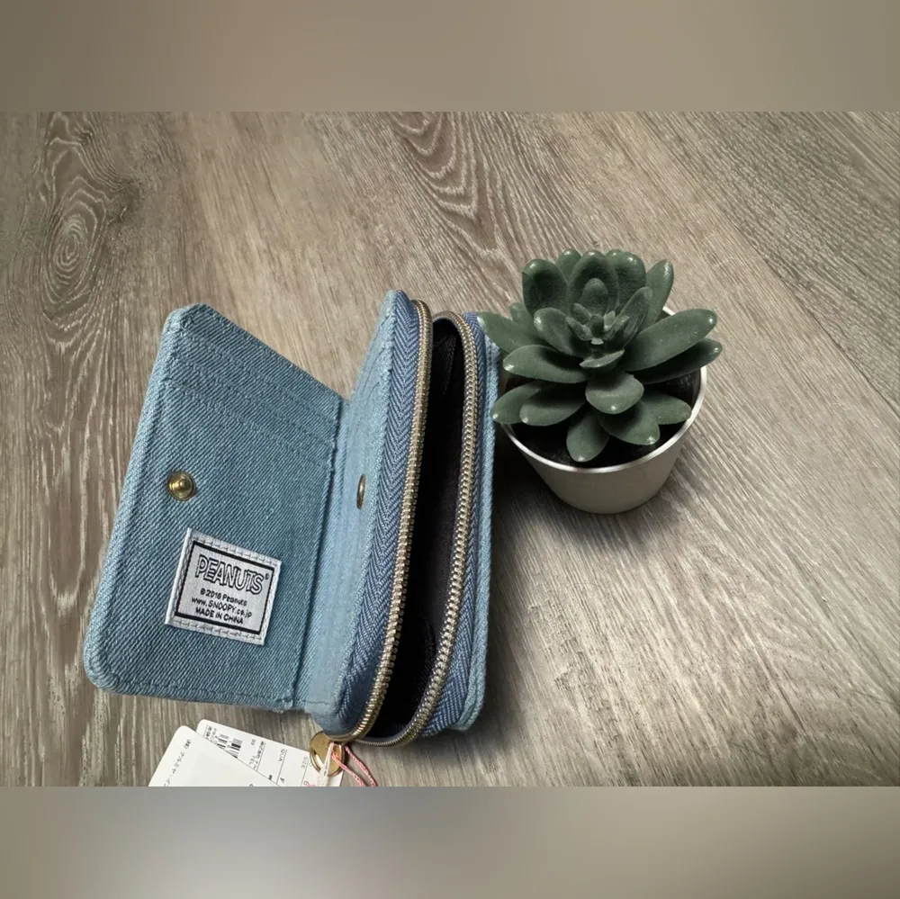 denim snoopy and woodstock wallet Blue - Image 2