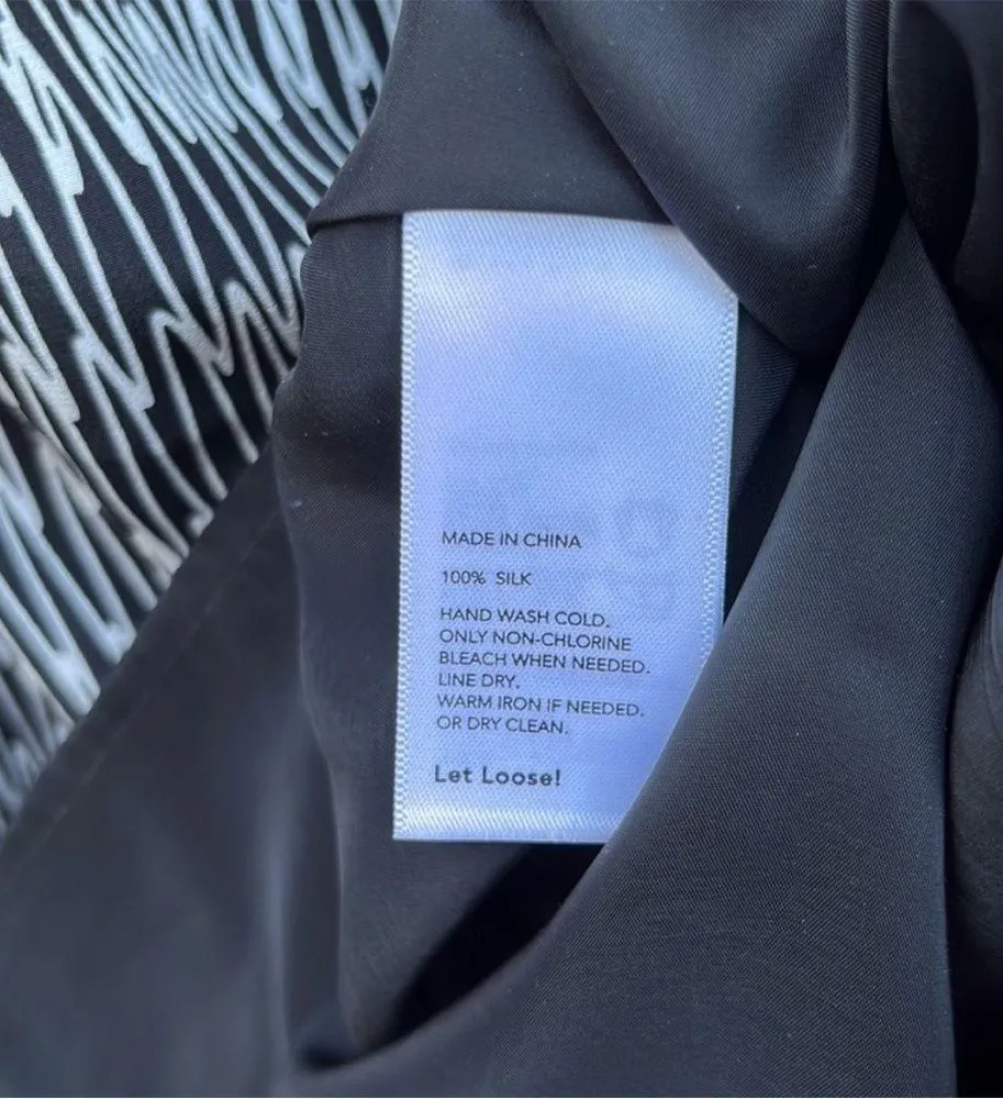 Like New Kate Spade Saturday Silk Sundress Black White Size Small - Image 6