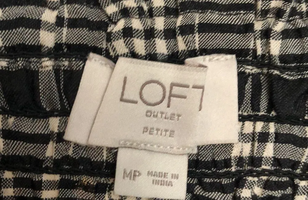 Pretty LOFT Plaid Midi Dress New With Tag Sz MP - Image 7