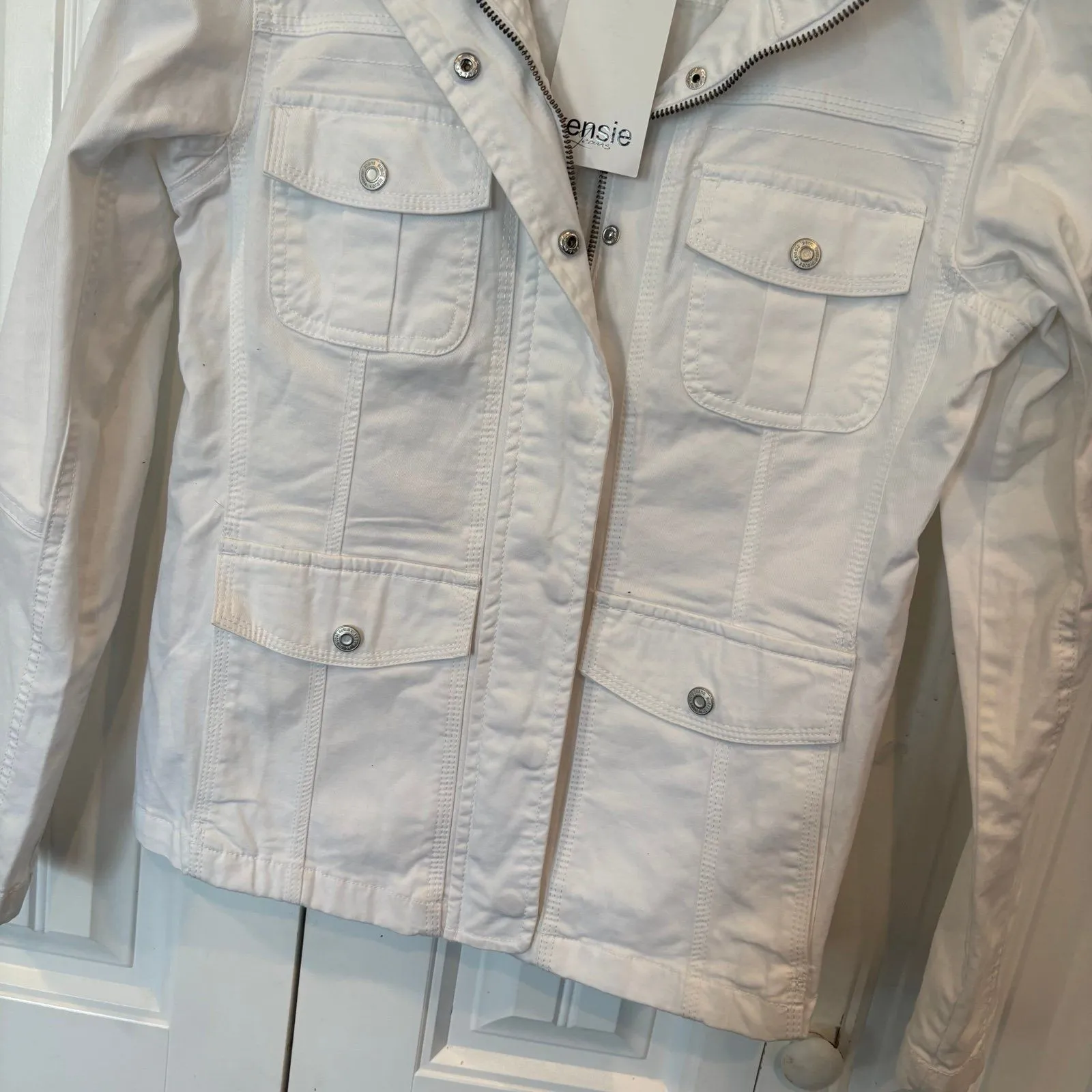Kensie White Jacket Size Medium - Image 3
