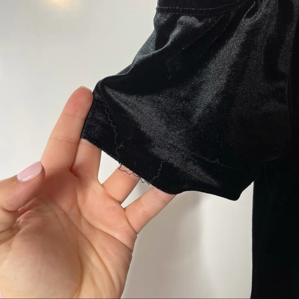 Eliza J Velvet Mini Dress HAS FLAWS - Image 4