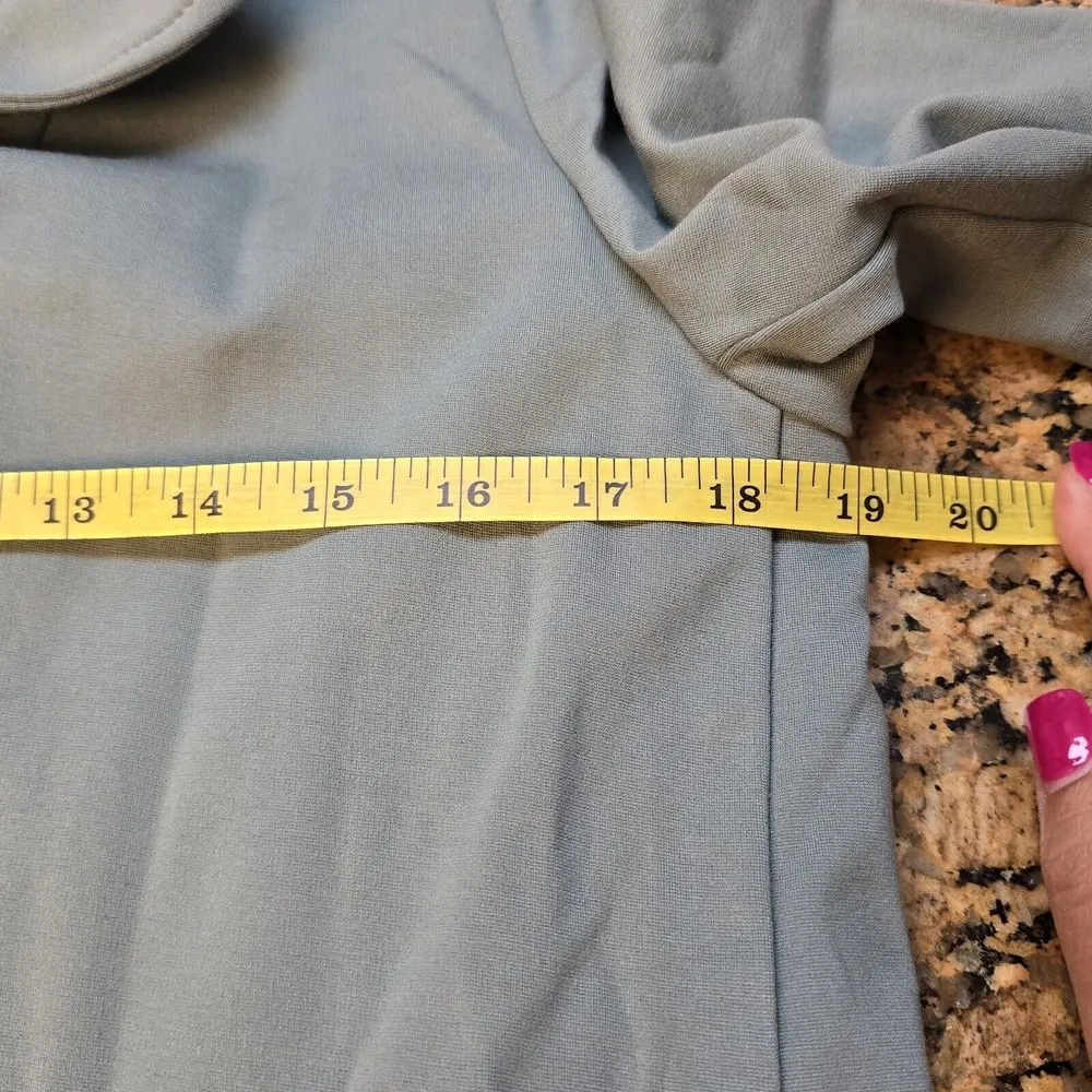 Athleta Minimalistic  Eastbound‎ Blazer Jacket Top Size 8 Green - Image 5