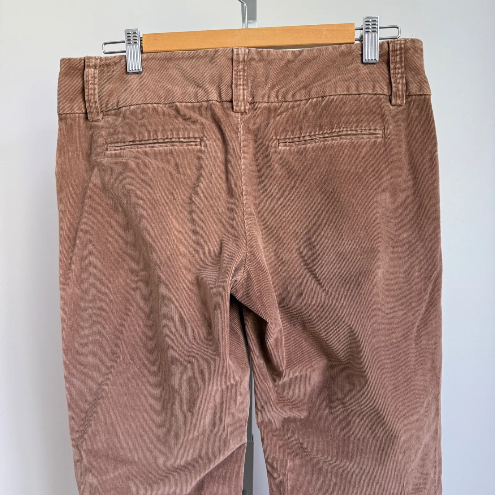 London Jean Kate Pants minimalist boho Chino‎ Corduroy Pants Brown Women's 10 Size 10P - Image 6