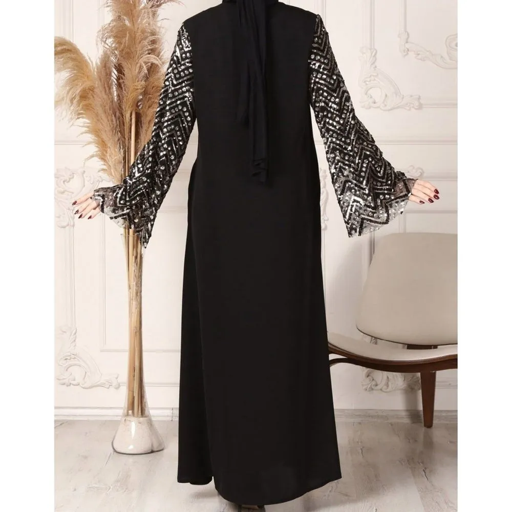 Black Abaya size 16 - Image 4