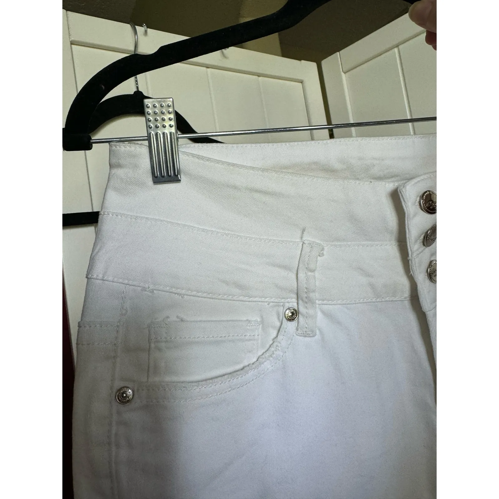 Suzanne Betro Womens Jeans‎ Sz 10 White Skinny NEW High Waist - Image 5