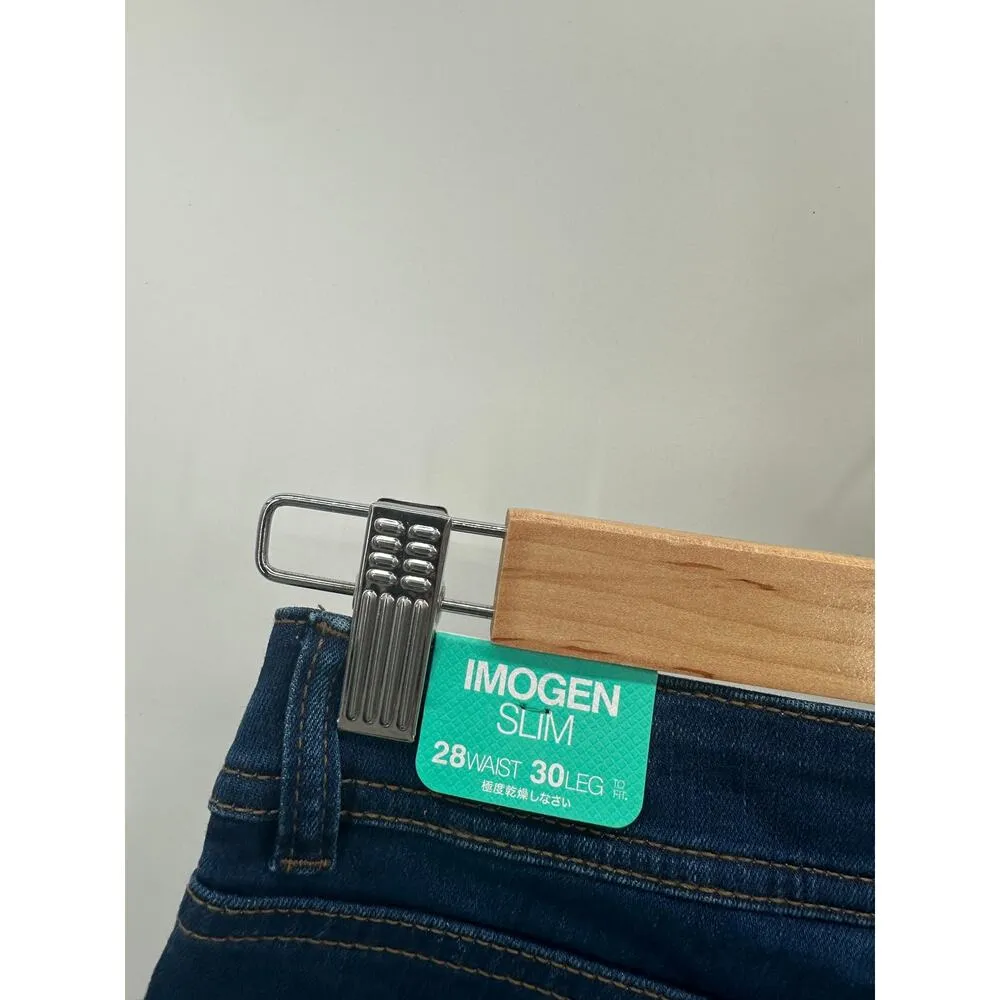 Superdry Jeans Women 28x30 NWT Blue Imogen Slim Dark Wash Denim Cotton Blend - Image 8
