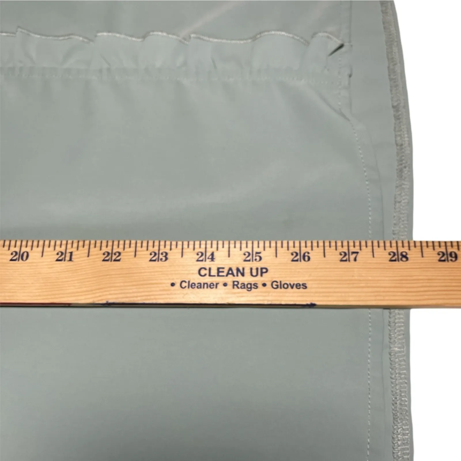 Shein Curve Blouse Womens Plus Size 4XL Sage Green Solid Ruffles - Image 8