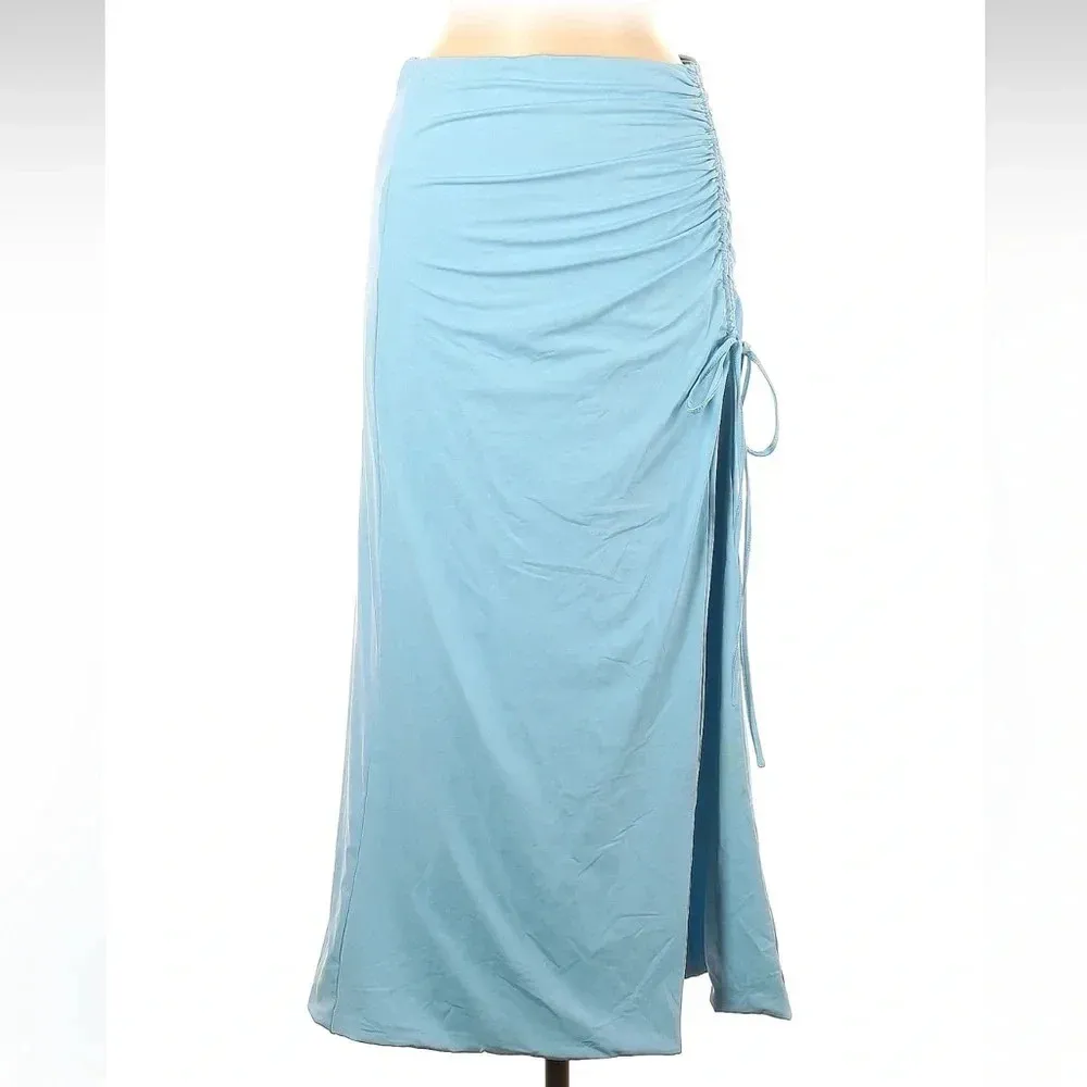 Bardot Annabella Midi Skirt In Cornflower Blue Women’s Size 8 US Medium M - Image 4