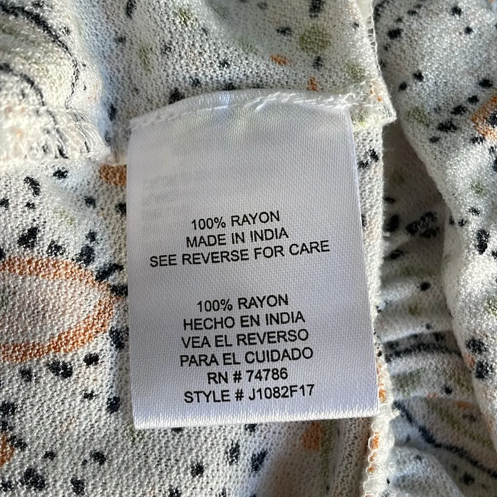 Patron of Peace Paisley Print Peplum Tank Top - Image 5